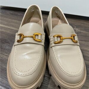 Beige Zara loafers